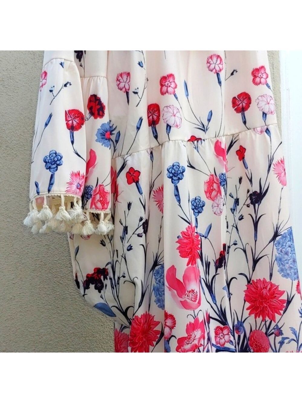 Women's Soft and Flowing Floral High Waist Lounge Dress, XXL - Picture 7 of 16